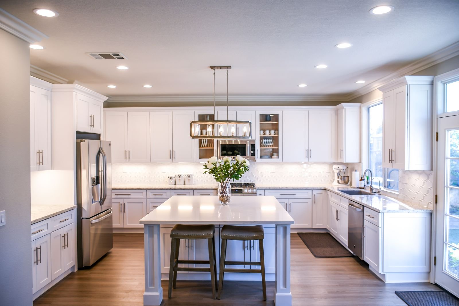 Spotless kitchen after a professional clean